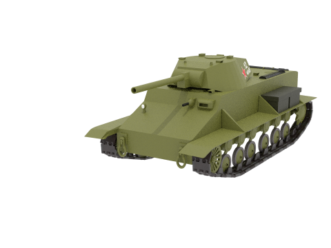 KV1 WW2 SOVIET TANK Modello 3D