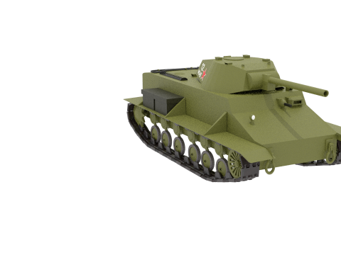 KV1 WW2 SOVIET TANK Modello 3D