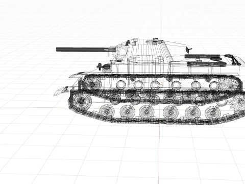 KV1 WW2 SOVIET TANK 3D Model