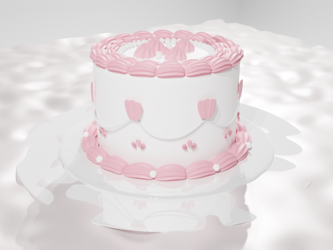 Cake birthday 3D Modèle 3D