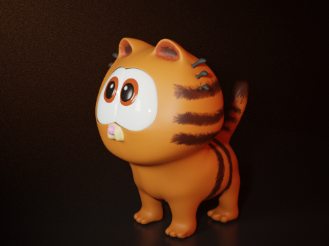 Little Garfield Modello di stampa 3D