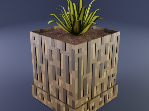 Minecraft vanilla cube pots 3D Druckmodell