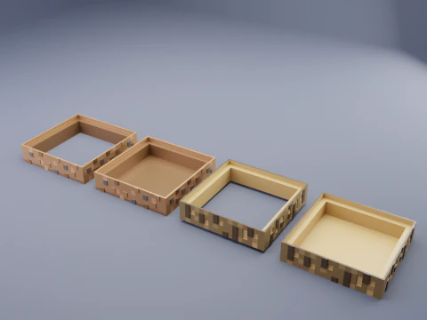 Minecraft vanilla cube pots 3D Print Model