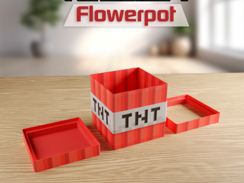 Minecraft TNT Pot 3D Print Model
