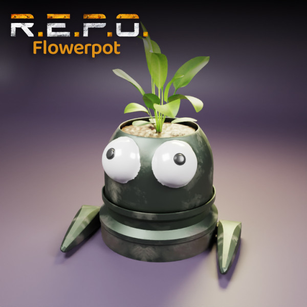 Flowerpot REPO 3D Принт Модель .c4d .max .obj .3ds .fbx .stl .blend 