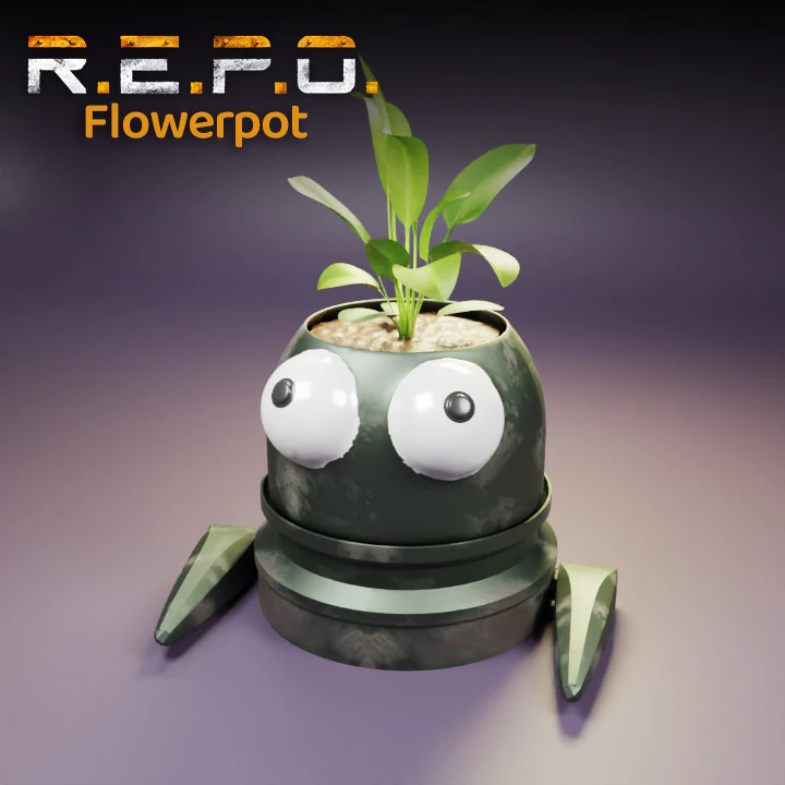 Flowerpot REPO 3D Print Model .c4d .max .obj .3ds .fbx .stl .blend