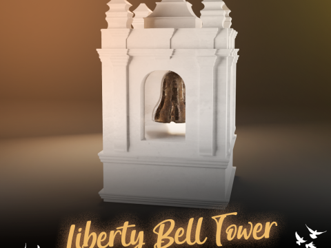 Liberty Bell Tower 3D 프린트 모델