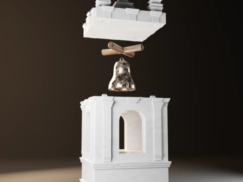Liberty Bell Tower 3D Print Model
