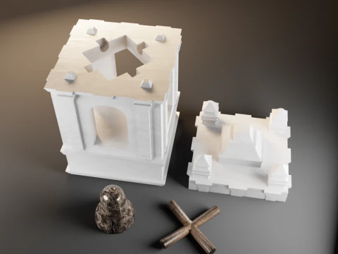 Liberty Bell Tower 3D Print Model