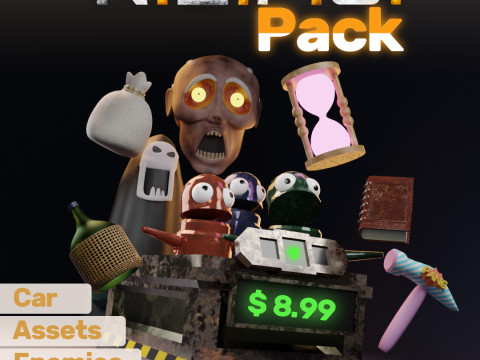 REPO Pack Character - Car - Assets - Enemies Modello di stampa 3D