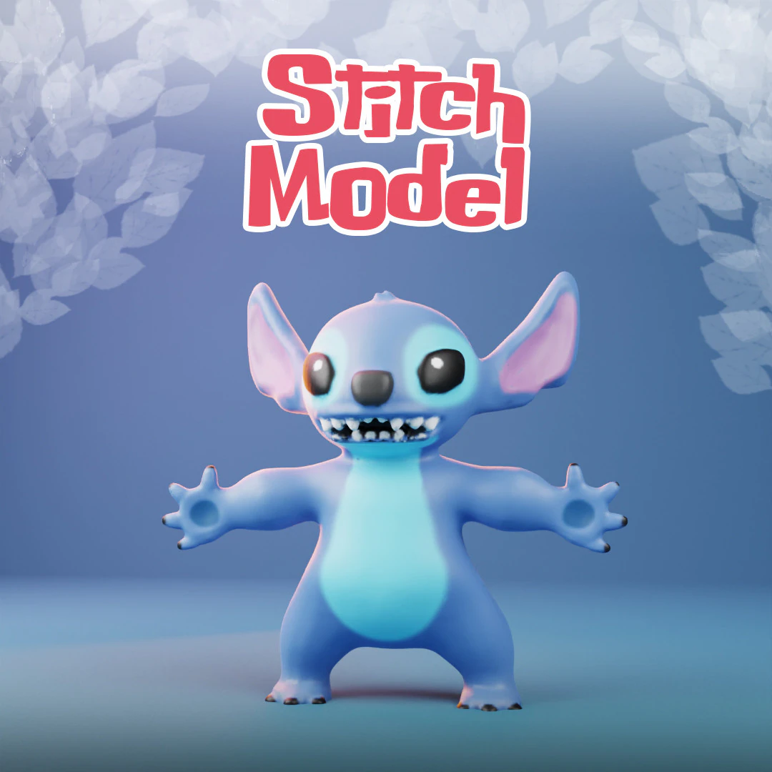 Stitch Pack Surfing - Keychains and more 3D Print Model .c4d .max .obj .3ds .fbx .stl .blend 