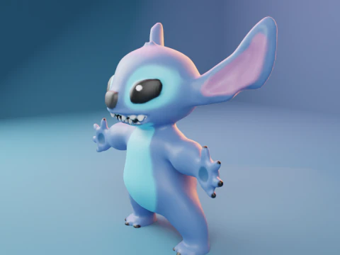Stitch Pack Surfing - Keychains and more 3D Print Model