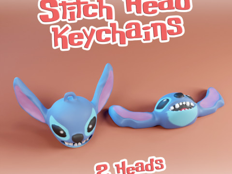 Stitch Pack Surfing - Keychains and more 3D 打印模型