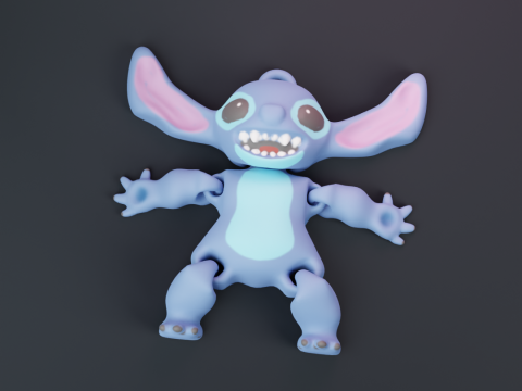 Stitch Pack Surfing - Keychains and more 3D 打印模型