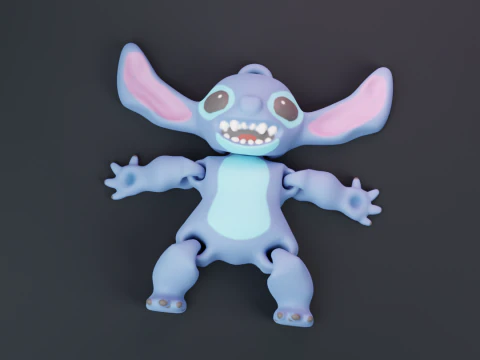 Stitch Pack Surfing - Keychains and more 3D Print Model
