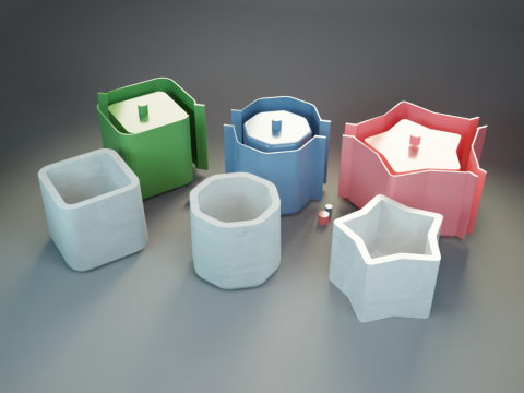 Simple flower pot mold pack 3D Print Model