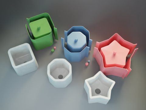 Simple flower pot mold pack 3D Print Model