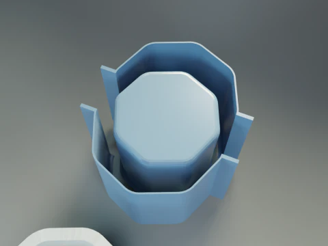 Simple flower pot mold pack 3D Print Model
