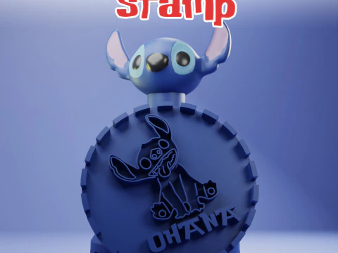 Costurar carimbo Ohana Modelo de Impressão 3D