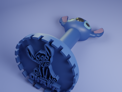 Stitch Ohana Stamp 3D Принт Модель