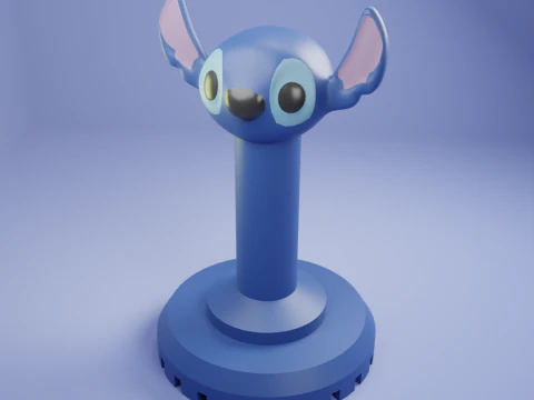 Stitch Ohana Stamp 3D Print Model