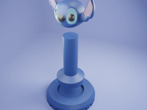 Stitch Ohana Stamp 3D Print Model