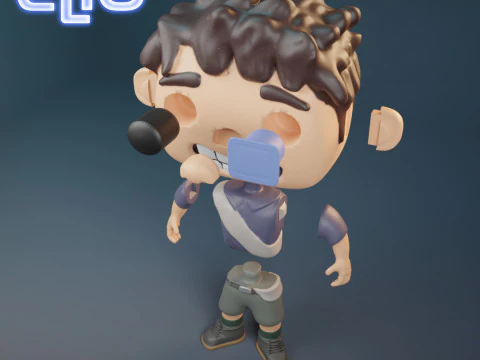 Elio Pack Character Funko Pop Style 3D Print Model
