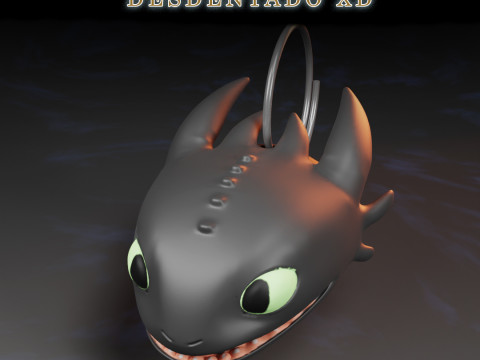 Dragon Head Keychains How to Train Your Dragon 3D 프린트 모델