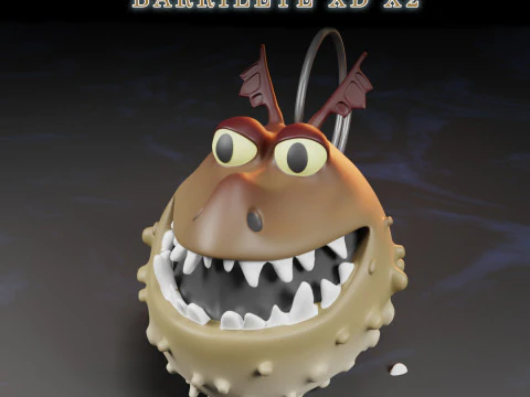Dragon Head Keychains How to Train Your Dragon 3D Print Model
