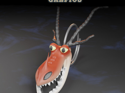 Dragon Head Keychains How to Train Your Dragon 3D 프린트 모델