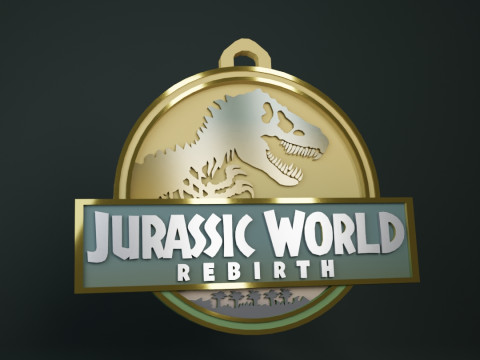 Mosasaur Flexi keychain Jurassic World 3D 프린트 모델