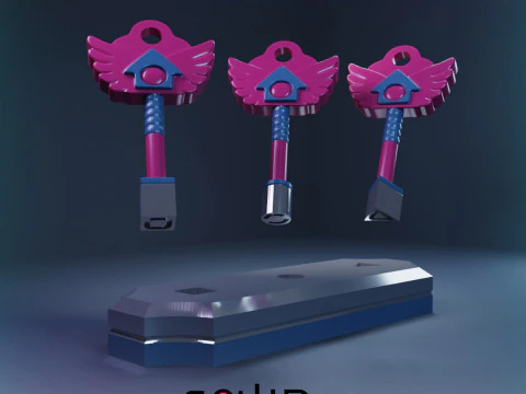Squid Game S3 Bundle Hide and Seek Game 4 Complete and Partial Knife or Dagger Keys Stand 3D Print Model