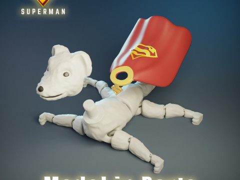 KRYPTO - Super Dog Flexi Fanart DC 3D Print Model