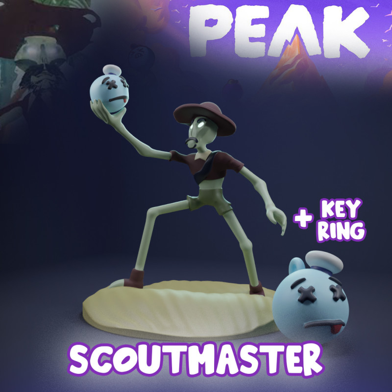 Scoutmaster Fanart PEAK GAME 3D Принт Модель .c4d .max .obj .3ds .fbx .stl .blend
