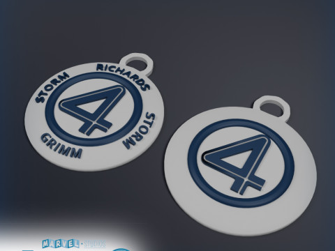 Herbie Pack Fantastic Four Figure Vessel Head Keychains 3D Принт Модель