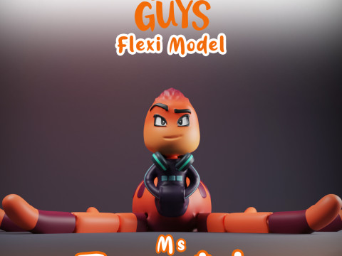 Ms Tarantula Flexi Networks Bad Guys 2 Modello di stampa 3D