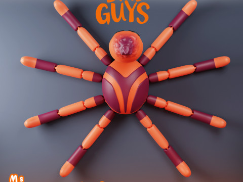 Ms Tarantula Flexi Networks Bad Guys 2 3D प्रिंट मॉडल