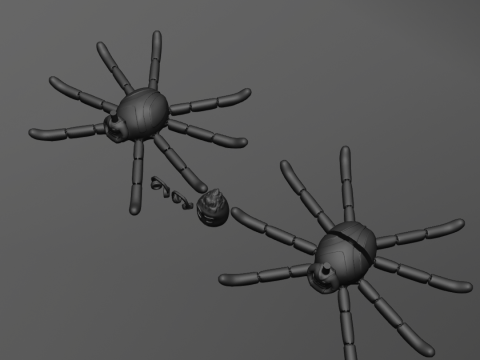 Ms Tarantula Flexi Networks Bad Guys 2 3D प्रिंट मॉडल