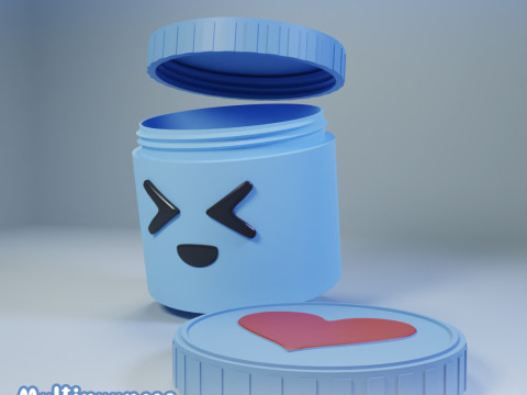 Multipurpose container Pencil holder Rose Holder Jars Model do druku 3D