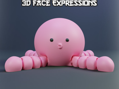 Takopi Flexi Character - Takopi no Genzai - Expressions 3D प्रिंट मॉडल