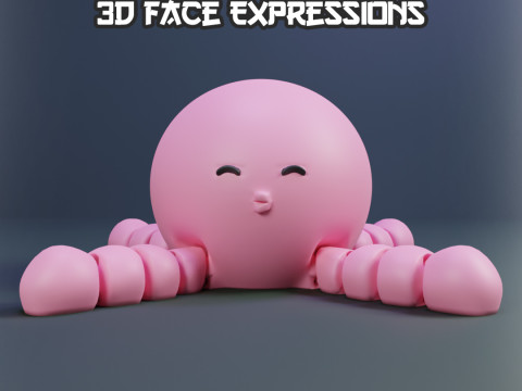 Takopi Flexi Character - Takopi no Genzai - Expressions 3D प्रिंट मॉडल