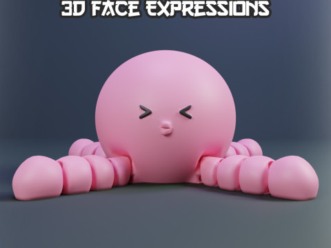 Takopi Flexi Character - Takopi no Genzai - Expressions 3D प्रिंट मॉडल