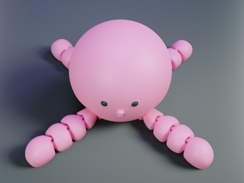 Takopi Flexi Character - Takopi no Genzai - Expressions 3D प्रिंट मॉडल