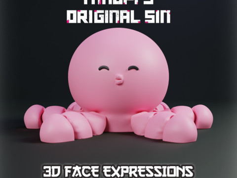 Takopi Flexi - Takopis Original Sin - Expressions Model do druku 3D