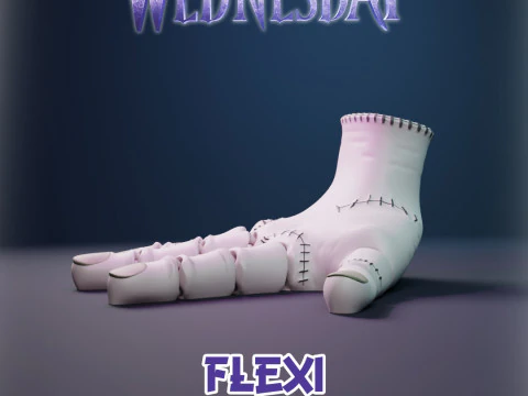 The Thing - Fingers - Merlina Series - Wednesday - Flexi 3D Print Model
