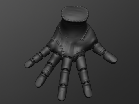 The Thing - Fingers - Merlina Series - Wednesday - Flexi 3D Baskı Modeli
