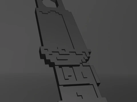 Don Armando Pixel Art Front - Ugly Betty 3D Print Model