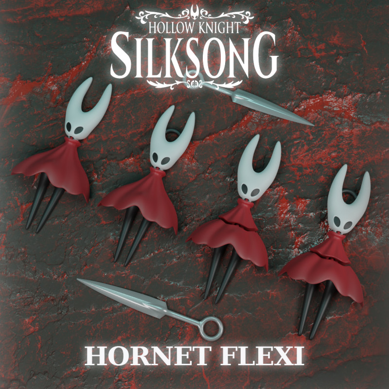 Hornet Flexi - Hollow Knight - Silksong Model do druku 3D .c4d .max .obj .3ds .fbx .stl .blend