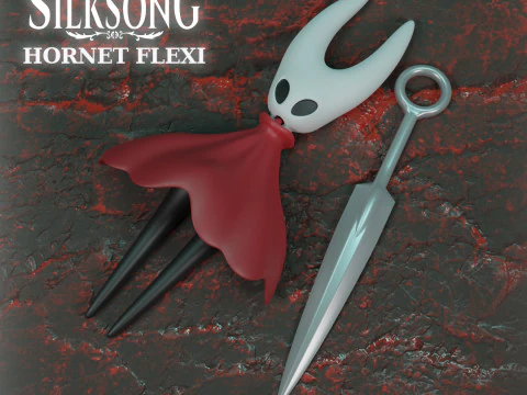 Hornet Flexi - Hollow Knight - Silksong 3D Print Model