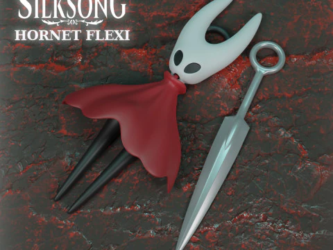 Hornet Flexi - Hollow Knight - Silksong 3D Print Model